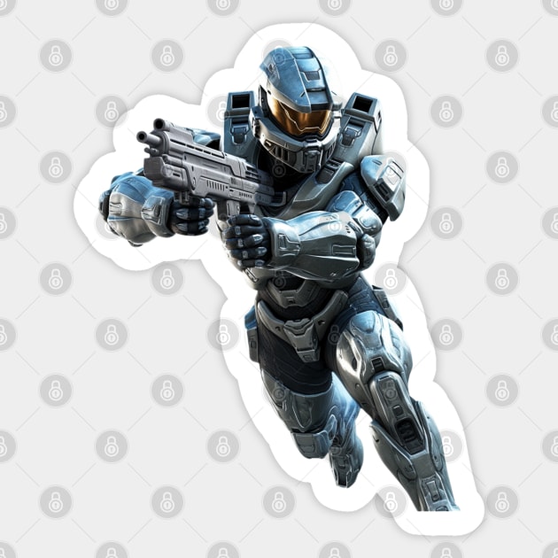 Halo Master Chief Design Sticker by Labidabop